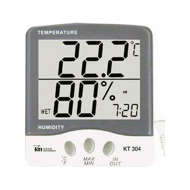 Θερμόμετρo & Υγρασιόμετρo & Ψηφ. Alarm+Clock Επιτραπέζιο για Χρήση σε Εσωτερικό Χώρο