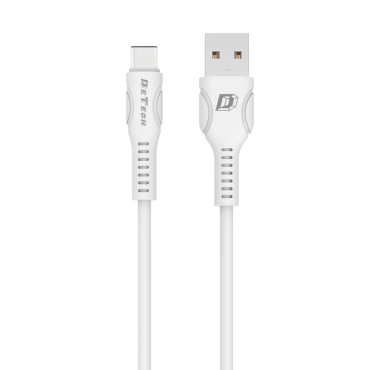 Kαλώδιο δεδομένων DeTech DE-C27C Type-C 1.0m λευκό