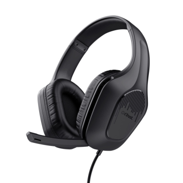 Gaming Trust Zirox Over Ear Gaming Ακουστικά Μαύρο / GXT415