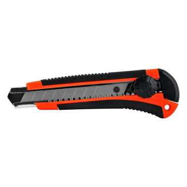 Powertech Πλαστικό Κοπίδι Με Ασφάλεια 18Mm Κόκκινο