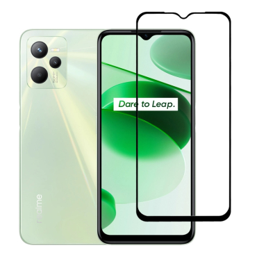 Προστατευτικά Οθόνης tempered glass 5D TGC-0579, Realme C35, full glue, μαύρο