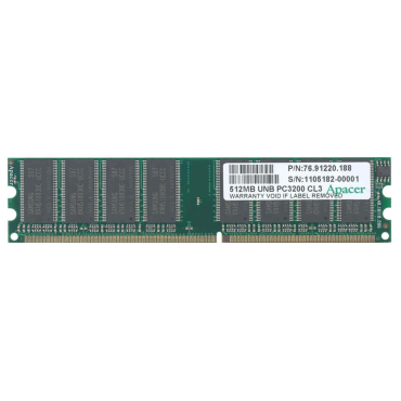 Apacer DDR-DIMM 512MB 400MHz PC3200