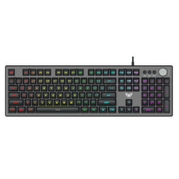 AULA Gaming πληκτρολόγιο WIND RGB μαύρο-γκρι