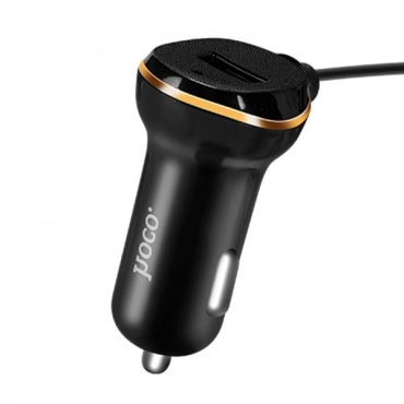 Hoco Z14 Φορτιστής Αυτοκινήτου 3.4A με καλώδιο Micro Usb (Μαύρο)