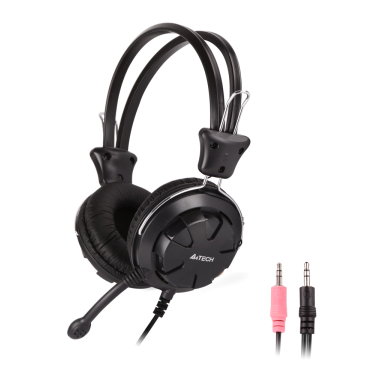 A4TECH Headset 3.5mm 40mm ακουστικά stereo μαύρα