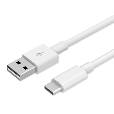 Powertech Καλώδιο USB 2.0 σε USB Type-C 1m White