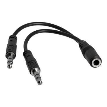 Qihang 3.5mm Splitter Female to Dual Male 0,10m