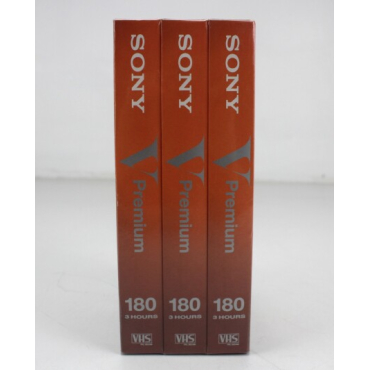 Βιντεοκασέτες SONY VHS, πακέτο 3 κασετών