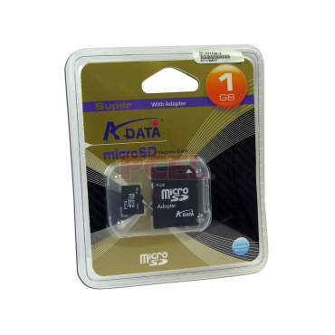 Κάρτα Μνήμης A-DATA MiniSD 1GB + Adapter