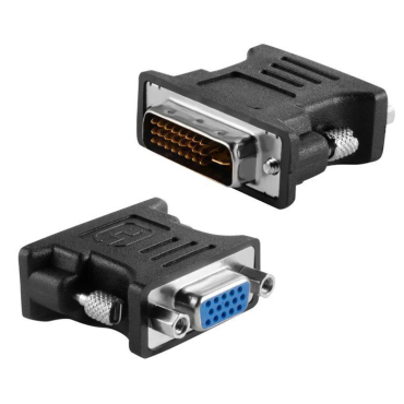 Powertech αντάπτορας VGA θηλυκό σε DVI 24+1 αρσενικό μαύρο
