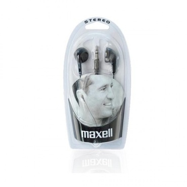 Maxell Ακουστικά Ψείρες, Stereo Earphone Μαύρο