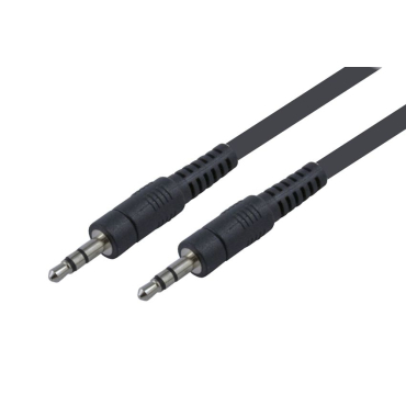 Powertech Καλώδιο Jack Stereo σε Jack Stereo 3.5mm Nickel Μαύρο 1.5m