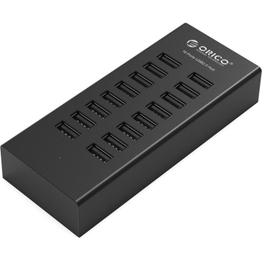 Orico USB 2.0 Hub 16 Θυρών με σύνδεση USB-A Θύρα Φόρτισης & Εξωτερική Παροχή Ρεύματος