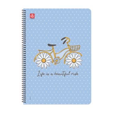 Trendy Τετράδιο Σπιράλ Β5 3 θεμάτων Life Is A Beautiful Ride