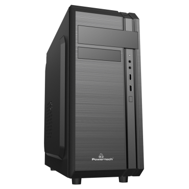Powertech PC Case 2x USB 2.0 1x 80mm fan με PSU 500W