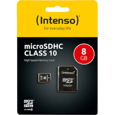 Memory Micro Sdhc Intenso 8gb High Speed Class 10