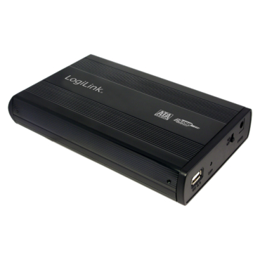 Logilink Usb 2.0 Θηκη Hdd Enclosure For 3.5 (8.89cm) Sata Hdd Alum. - Black V8.0