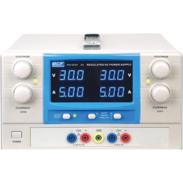 Τροφοδοτικό Πάγκου 5A 30V LED Μπλε M10QS305MCP