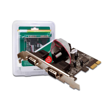 Κάρτα Pci Express 2 port Serial Digitus Low Profile Ds300001
