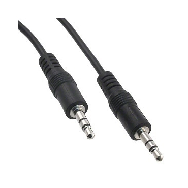 Qihang Cable Aux 3.5 Jack Ενισχυμενο 1m Black