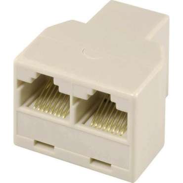 Vcom Adapter Τηλεφωνικος Rj 45 F x 1 / F x 2 (8p8c)