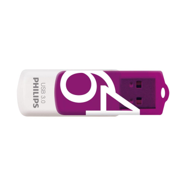 Philips Vivid 64GB Usb 3.0 Stick Μωβ
