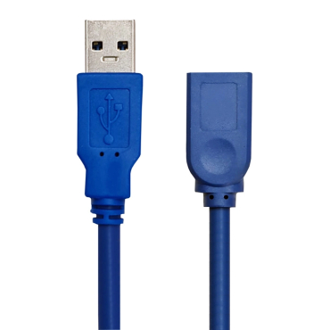 Powertech USB 3.0 Cable USB-A male - USB-A female Μπλε 5m 