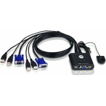 ATEN KVM Switch 2PC USB με καλώδιο CS22U