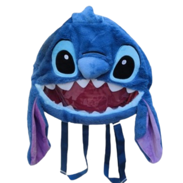 Λούτρινο Σακίδιο Πλάτης Stitch Μπλε 30cm