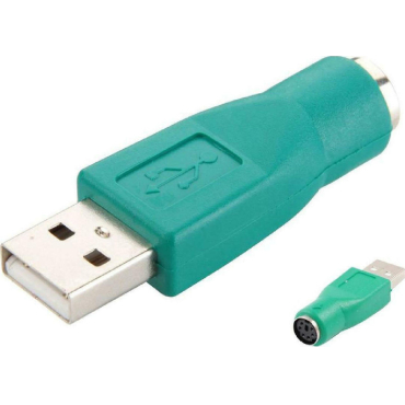 Powertech Αντάπτορας USB 2.0 Αρσενικό σε PS2 Θηλυκό Πράσινο
