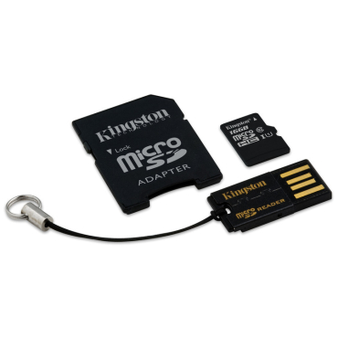 Καρτα Μνημης Kingston Micro Sd 16gb Class10 + 2 Adaptor
