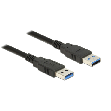 Powertech Καλώδιο USB 3.0 (A) σε USB 3.0 (A) 1.5m μαύρο