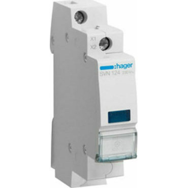 Hager Ενδεικτικο Ραγας Led Μπλε 230v