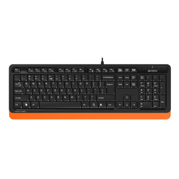 A4Tech Πληκτρολόγιο FK10 Μαύρο/Πορτοκαλί