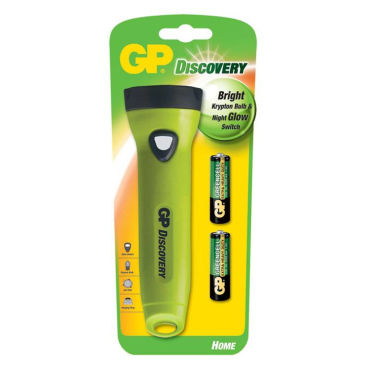 GP Discovery Home Σετ Φακός Gp + 2 Μπαταρίες Aa L071