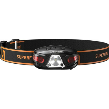 Superfire Φακός Κεφαλής με Αισθητήρα Φωτός 5W 500LM 135m 1200mAh