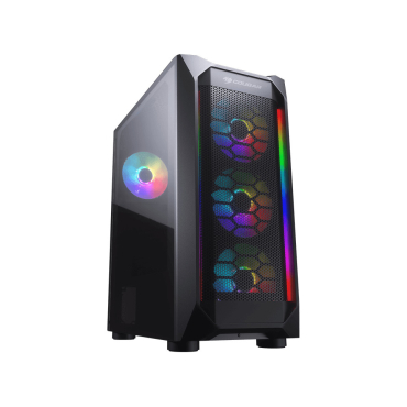 PC Case Gaming Cougar MX410 Mesh-G RGB Tempered Glass Middle ATX Black