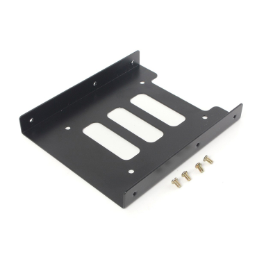 Powertech Tray Μετατροπής από 3.5 σε 2.5 μεταλλικό μαύρο