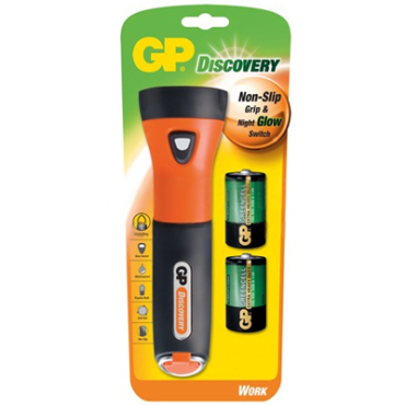 GP Discovery Work Σετ Φακός + 2 Μπαταρίες D L074