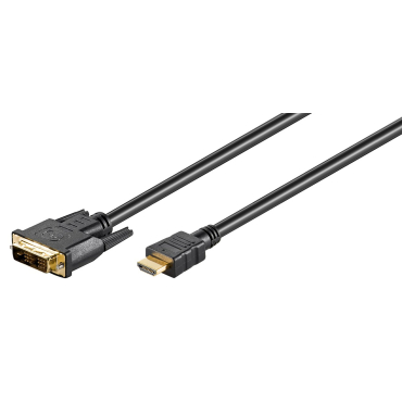 Goobay Καλώδιο DVI-D Σε HDMI 51580 2m Μαύρο