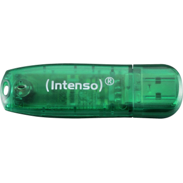 Intenso USB 2.0 Stick 8GB Rainbow Line Green