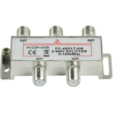 Fc-4split-Kn Tv Splitter 4 Way Metal