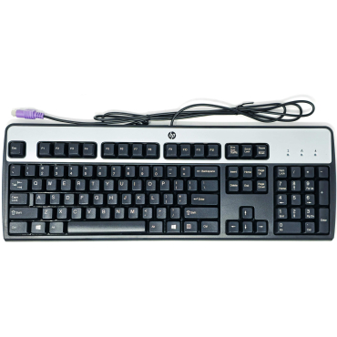 HP Keyboard Black Silver PS/2