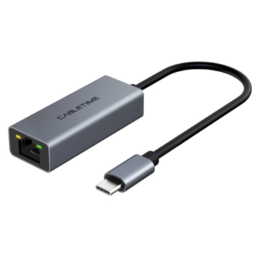 Cabletime Αντάπτορας Δικτύου CT-CML100 USB-C 100Mbps Ethernet Γκρι