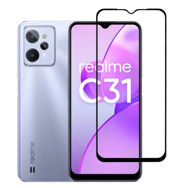 Προστατευτικά Οθόνης tempered glass 5D TGC-0580, Realme C31, full glue, μαύρο