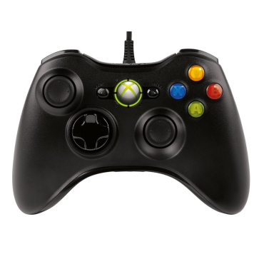 Ενσύρματο χειριστήριο με δόνηση για XBOX 360 / PC, Μαύρο, OEM