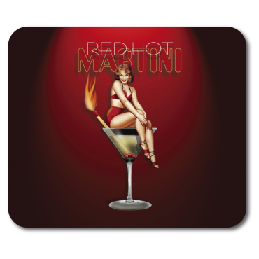 All-06919 Mousepad Red Hot Martini