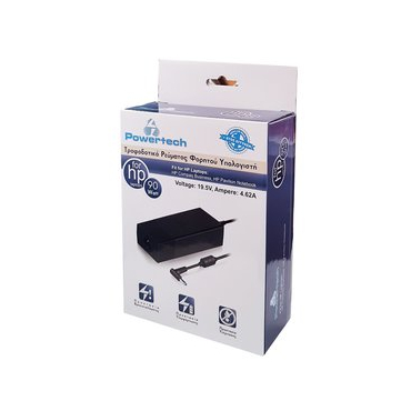 Powertech Τροφοδοτικό HP 19.5V 4.62A 90W 4.5x3.0x12mm Bent