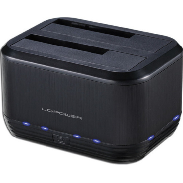 LC-Power Docking Station LC-Dock-U3-III για 2 Σκληρούς Δίσκους Sata 2.5 / 3.5 με Σύνδεση USB 3.0