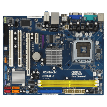 ASRock M-ATX S775/IG31 VGA 2DDR2 2PCI PCE16X LAN SATAII